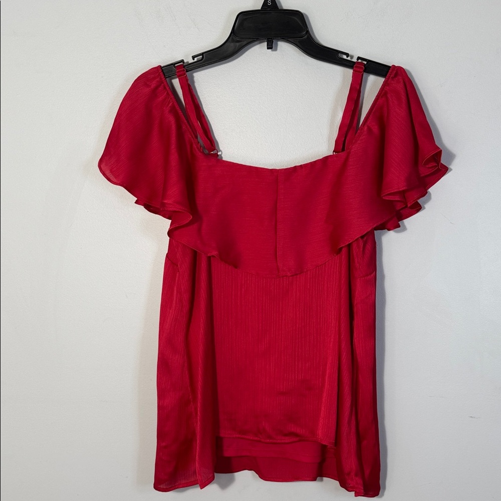 torrid Red Off-Shoulder Ruffle Tank Top - Picture 8 of 12